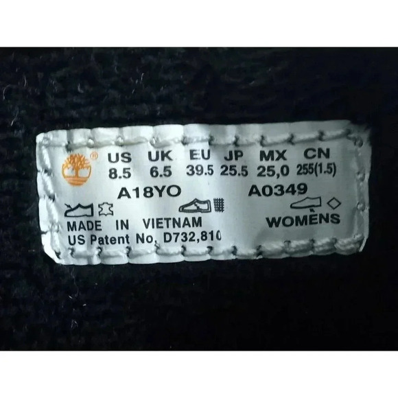 Timberland Womens Leighland Comfort Boots Black Leather Straps Ankle Slip On 8.5 - Picture 10 of 12